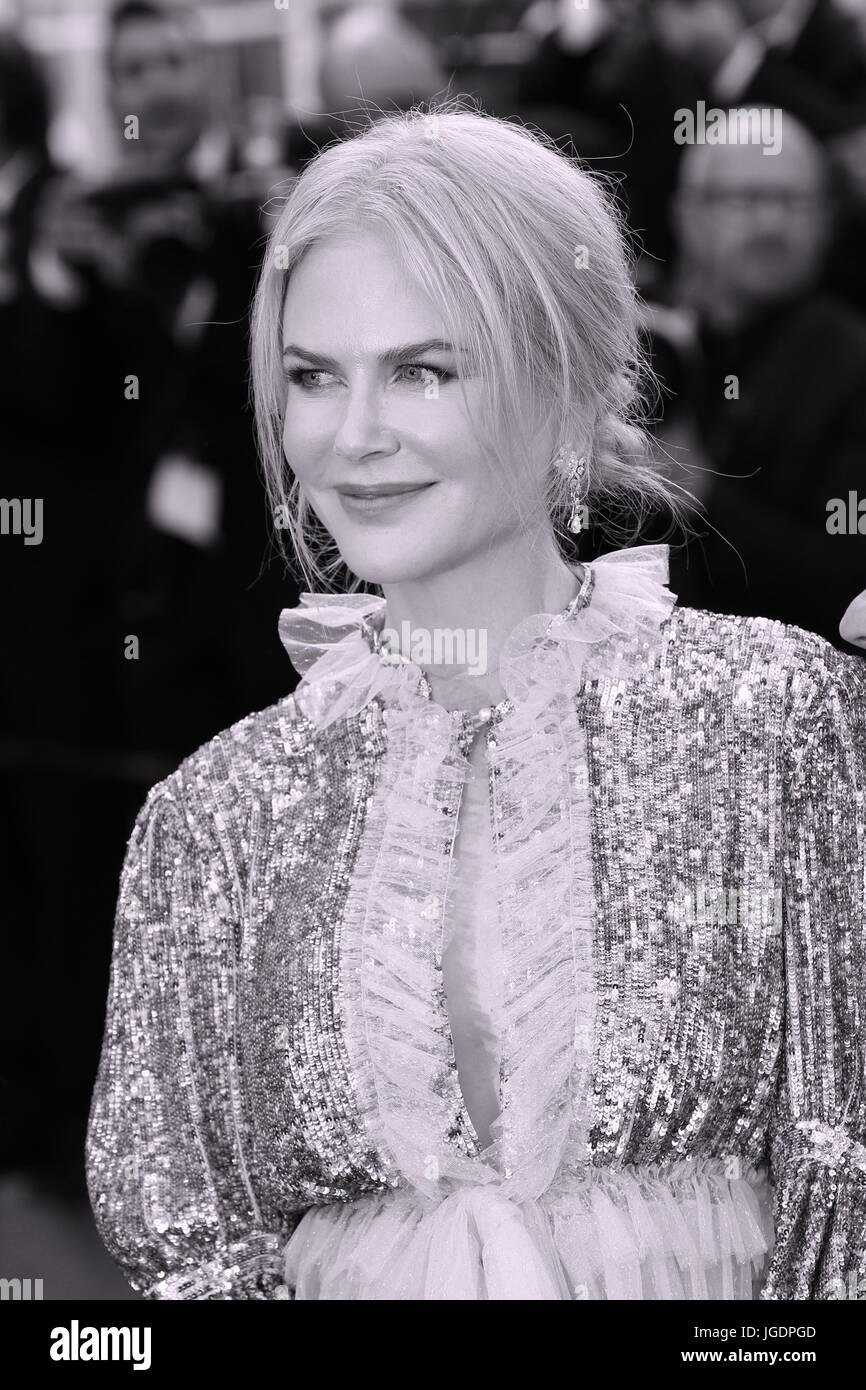 Nicole Kidman fährt nach der Vorführung wie zu reden, Mädchen an Parteien während des 70. jährlichen Cannes Film Festival im Palais des Festivals am 21. Mai 2017 in Cannes, Frankreich. Stockfoto