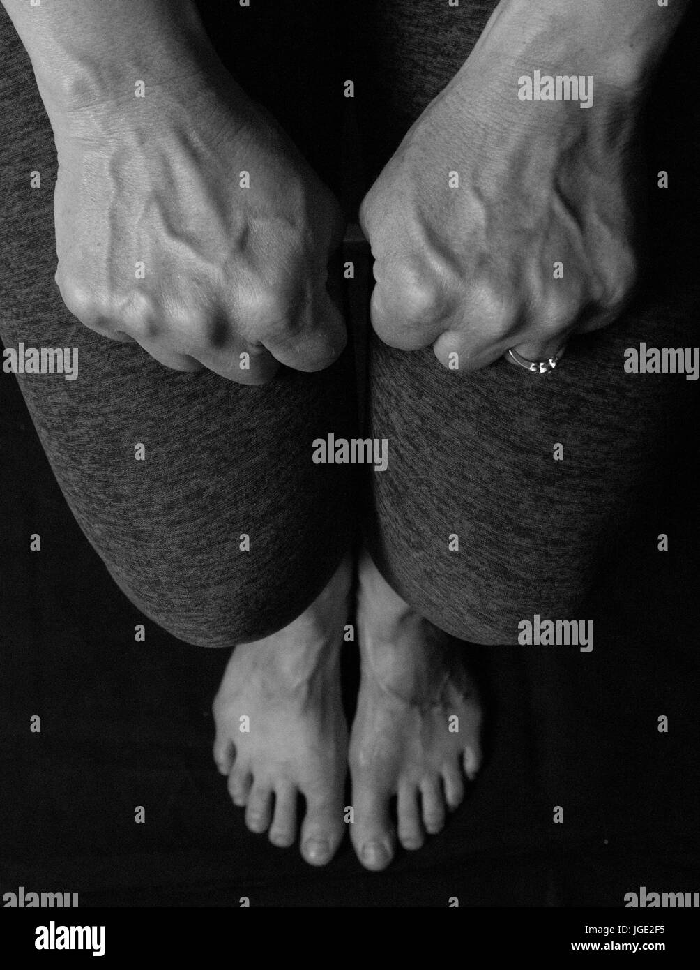 Mudras - Hand-yoga Stockfoto