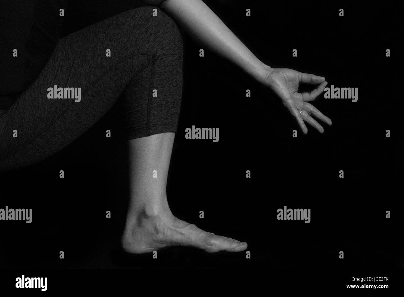 Mudras - Hand-yoga Stockfoto