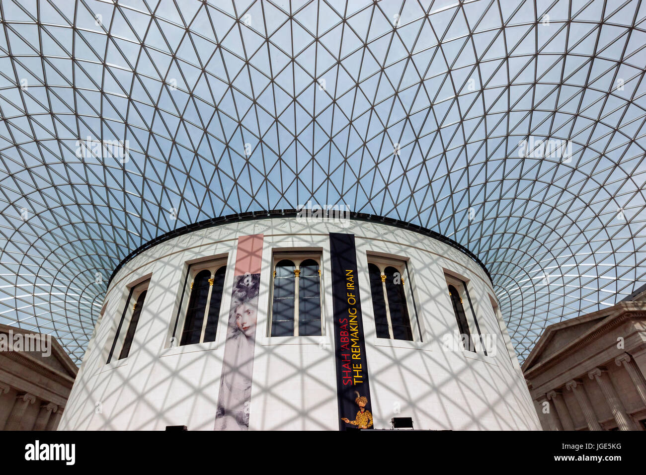 Das britische Museum Elizabeth II Great Court, entworfen von Foster and Partners, die Königin groß-London, England, UK Stockfoto