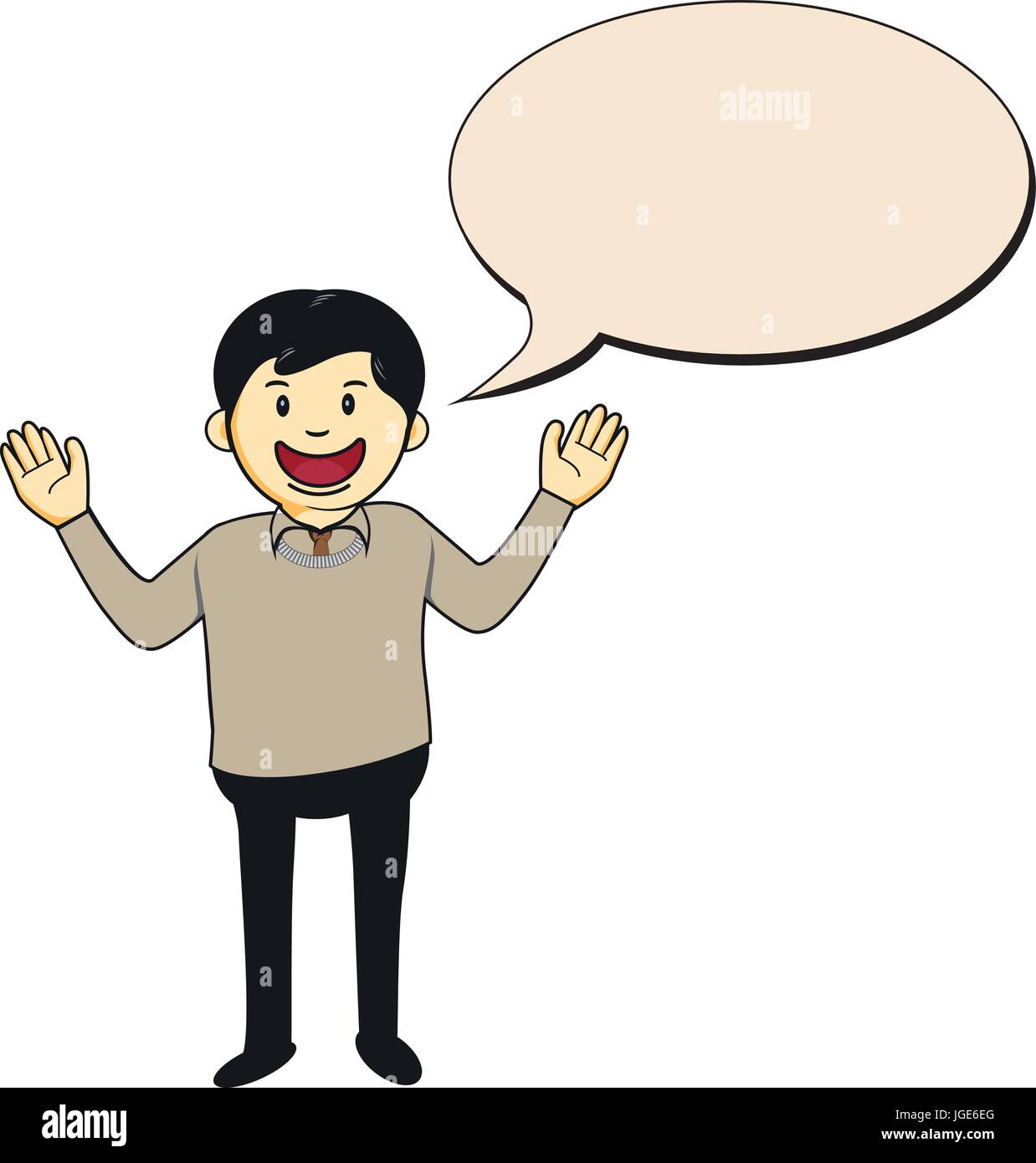 Cartoon-Figur für Business-Präsentation Stock Vektor