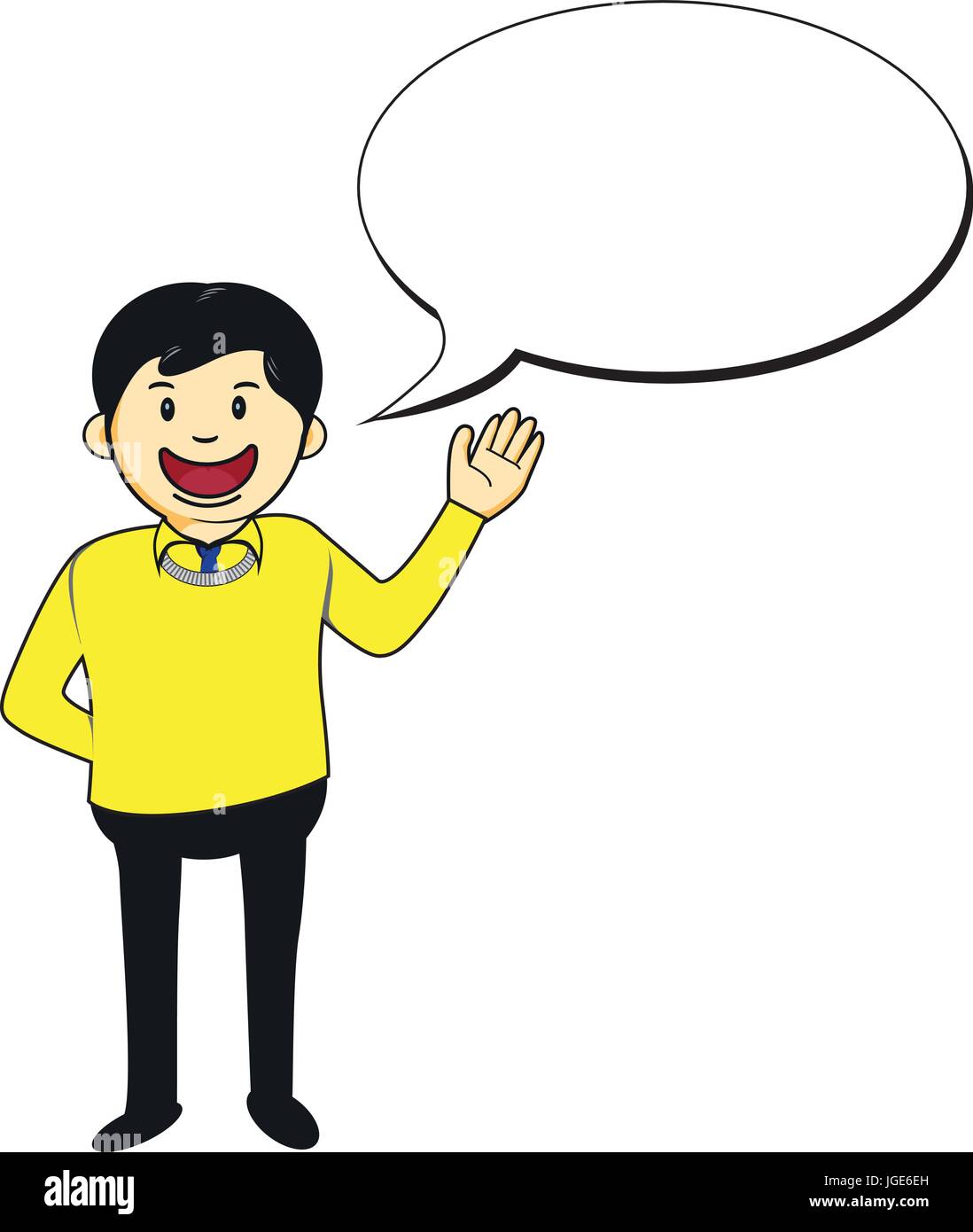 Cartoon-Figur für Business-Präsentation Stock Vektor