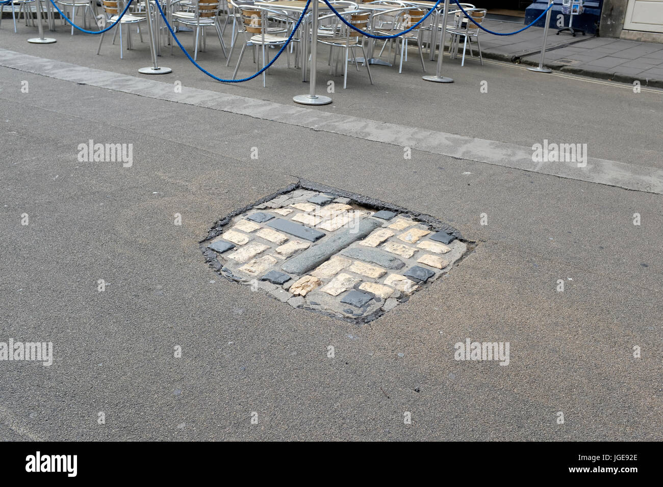 Breite Straße protestantischen Märtyrer-Denkmal in Oxford, England Stockfoto