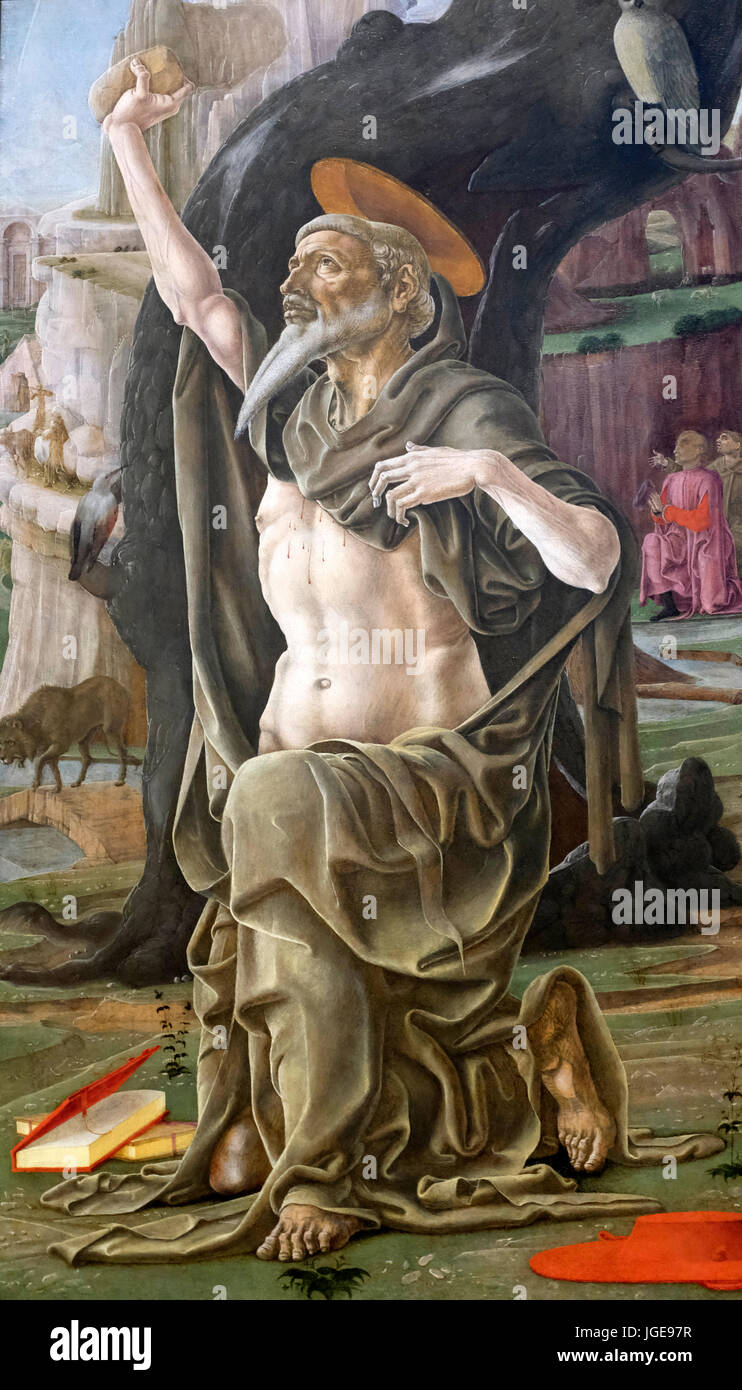 Der Heilige Hieronymus, Cosimo Tura, ca. 1470 Stockfoto