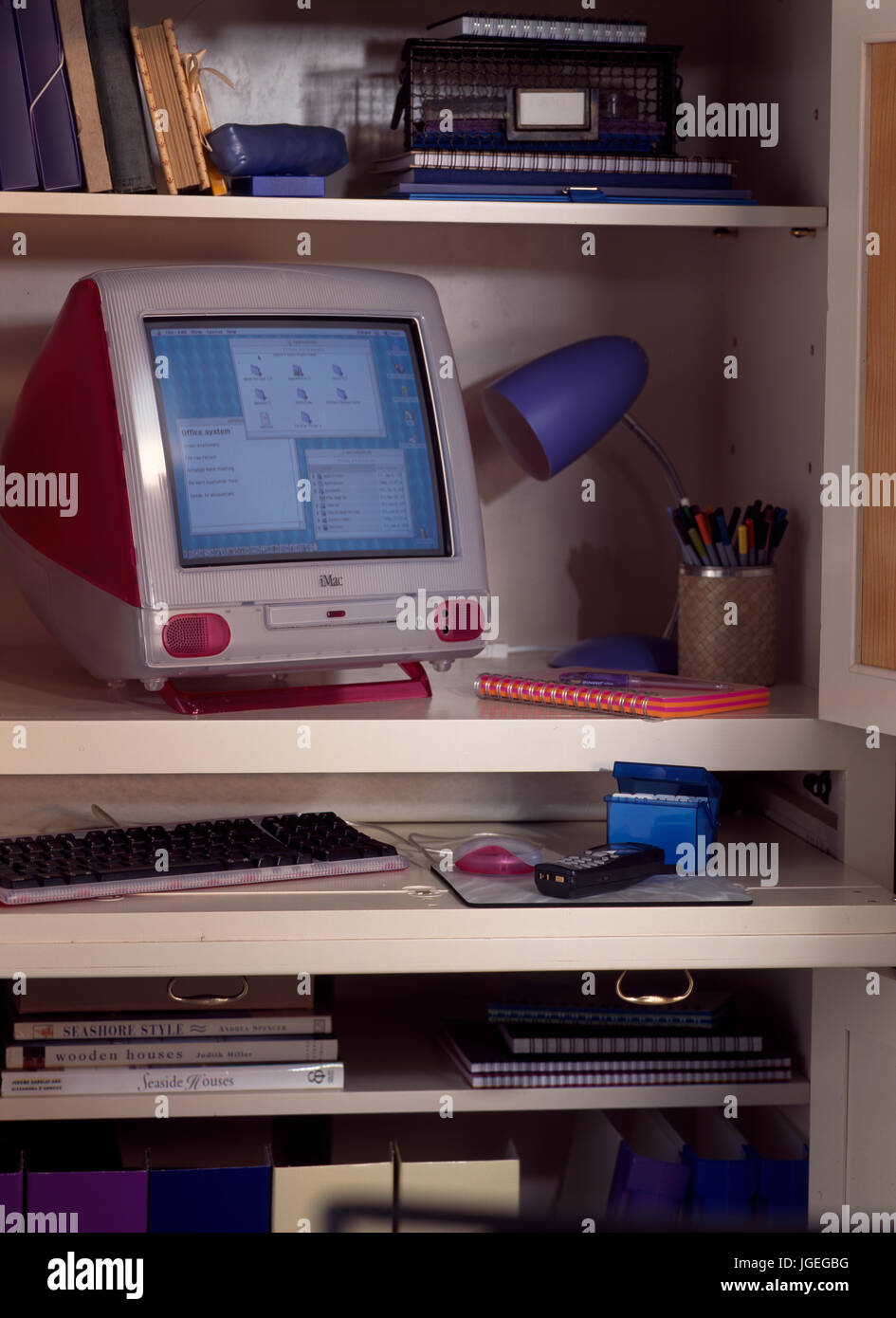 Apple Computer im Hause Arbeitsraum Stockfoto