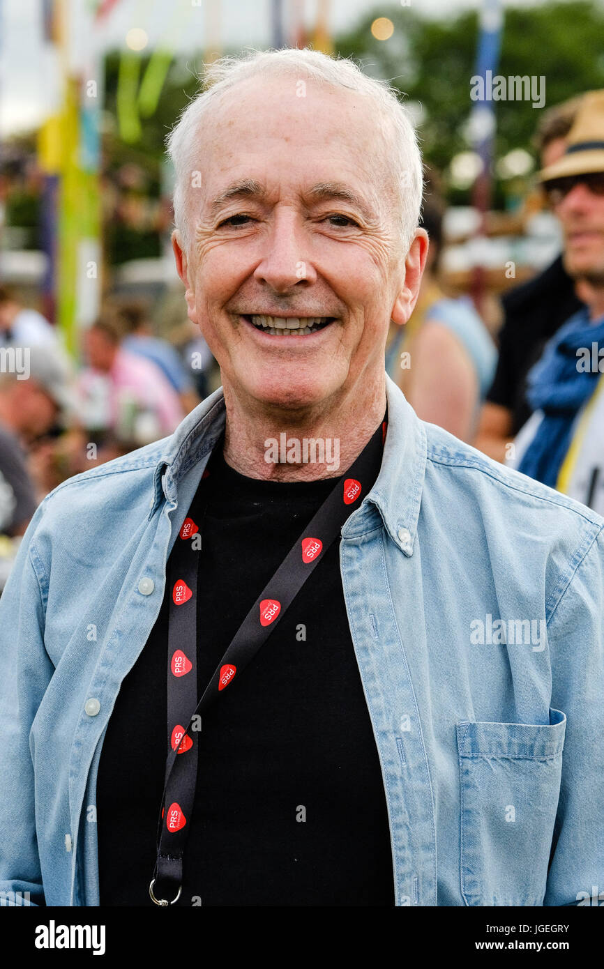 Anthony Daniels beim Glastonbury Festival 2017 - Freitag Juni 2017. Glastonbury Festival ist das größte Greenfield-Musik und darstellende Kunst-Festival der Welt. Im Bild - spielt Anthony Daniels Star Wars C-3PO. Stockfoto