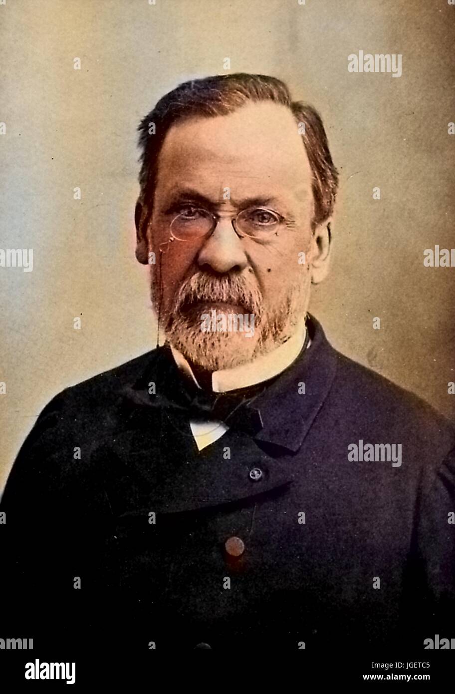 Porträt der Wissenschaftler Louis Pasteur, Frankreich, 1902. Hinweis: Bild wurde digital eingefärbt wurde mit einem modernen Verfahren. Farben können Zeit ungenau sein. Stockfoto