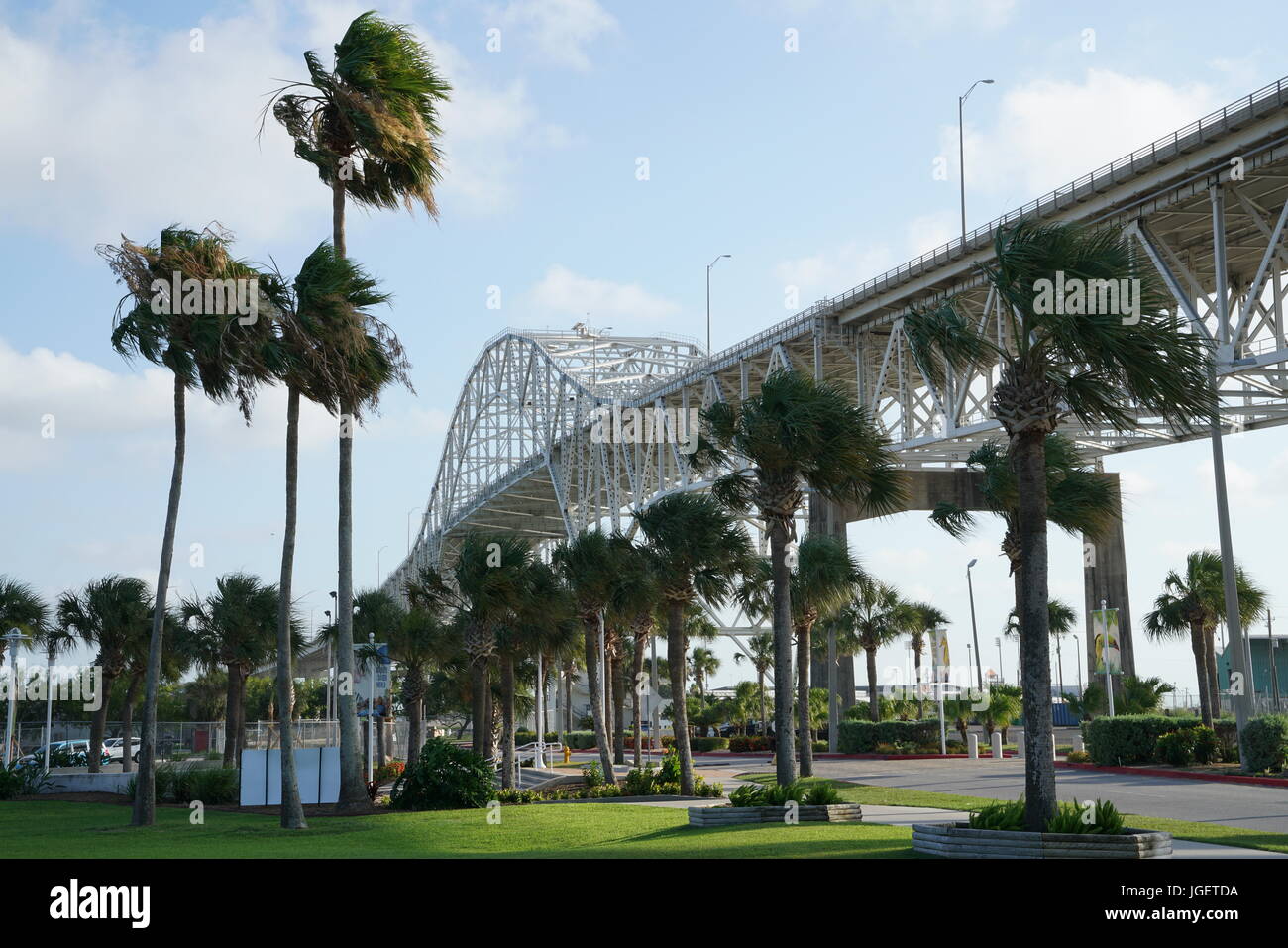 Stahl Bogenbrücke in Corpus Christi, Texas, United States Stockfoto