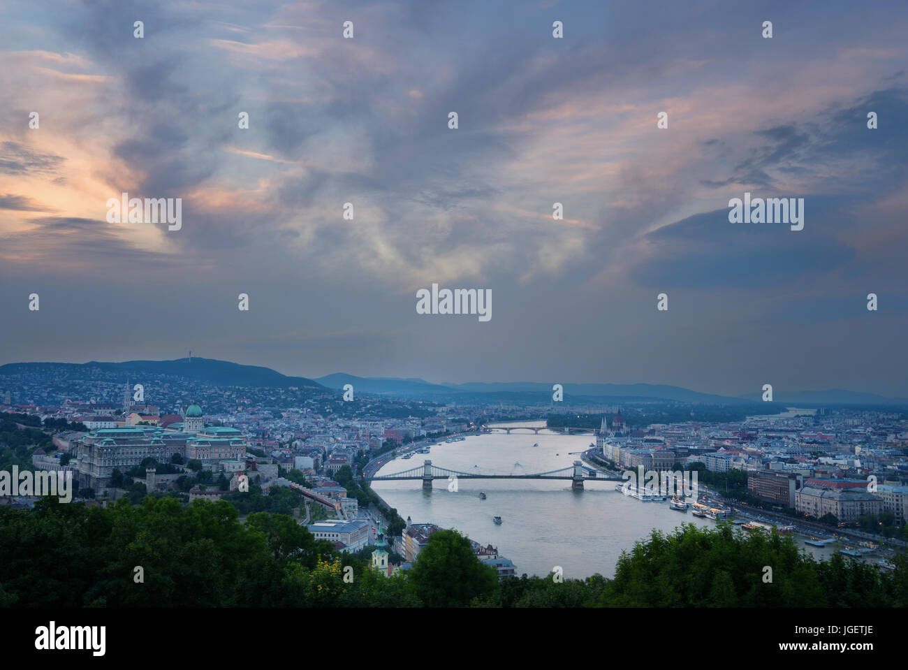 Die schöne Hauptstadt Budapest in Ungarn Stockfoto
