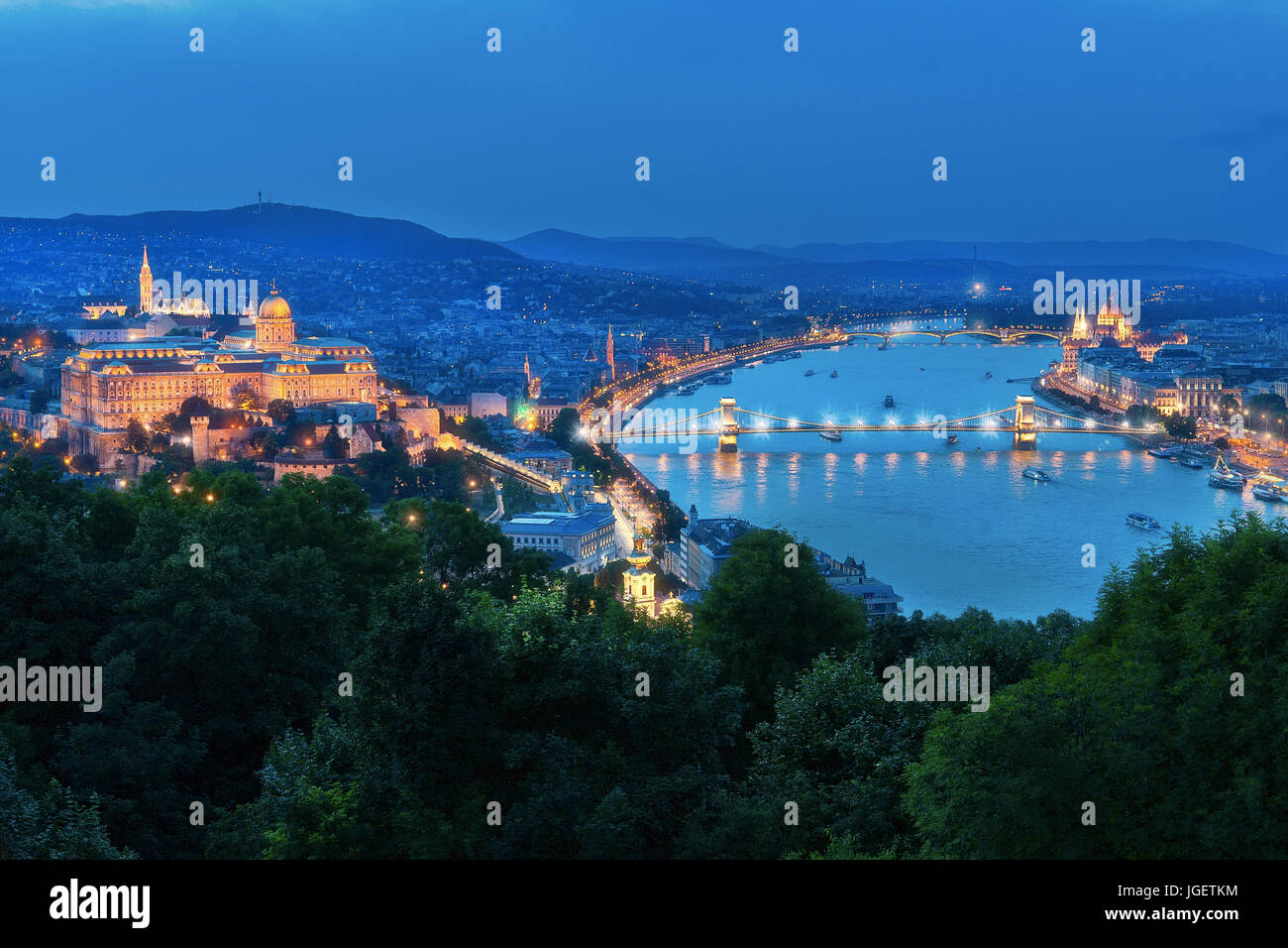 Die schöne Hauptstadt Budapest in Ungarn Stockfoto