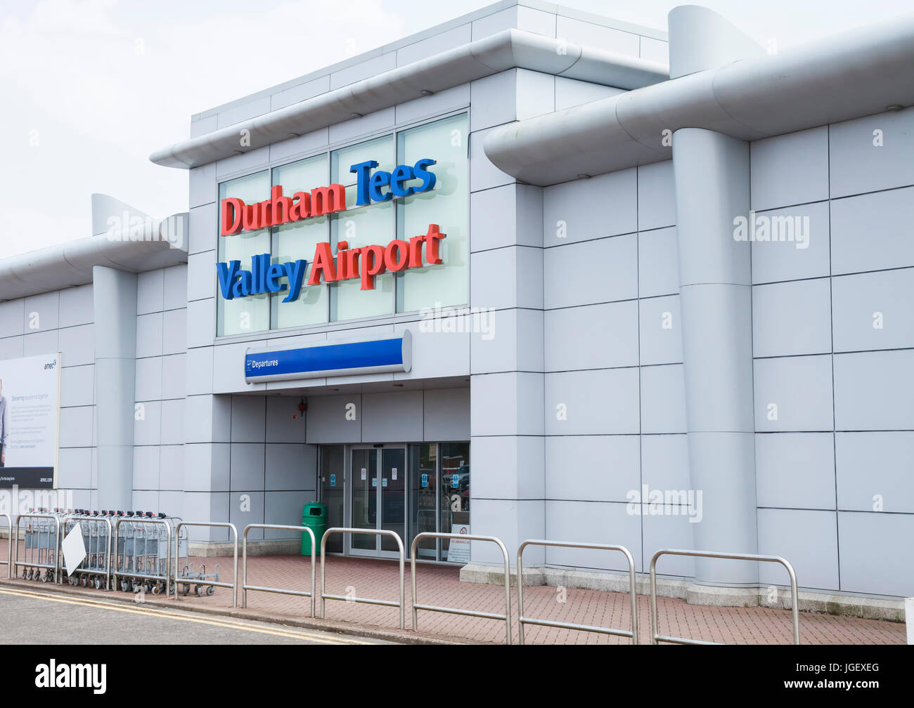 Der Flughafen Durham Tees Valley, England, Vereinigtes Königreich Stockfoto