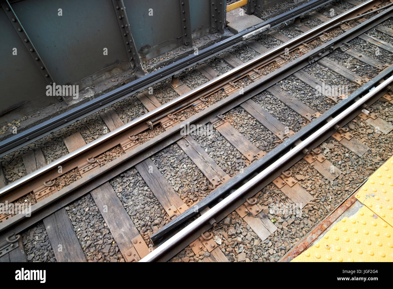 t-Line Schienen und elektrifizierte Linie Boston USA Stockfoto
