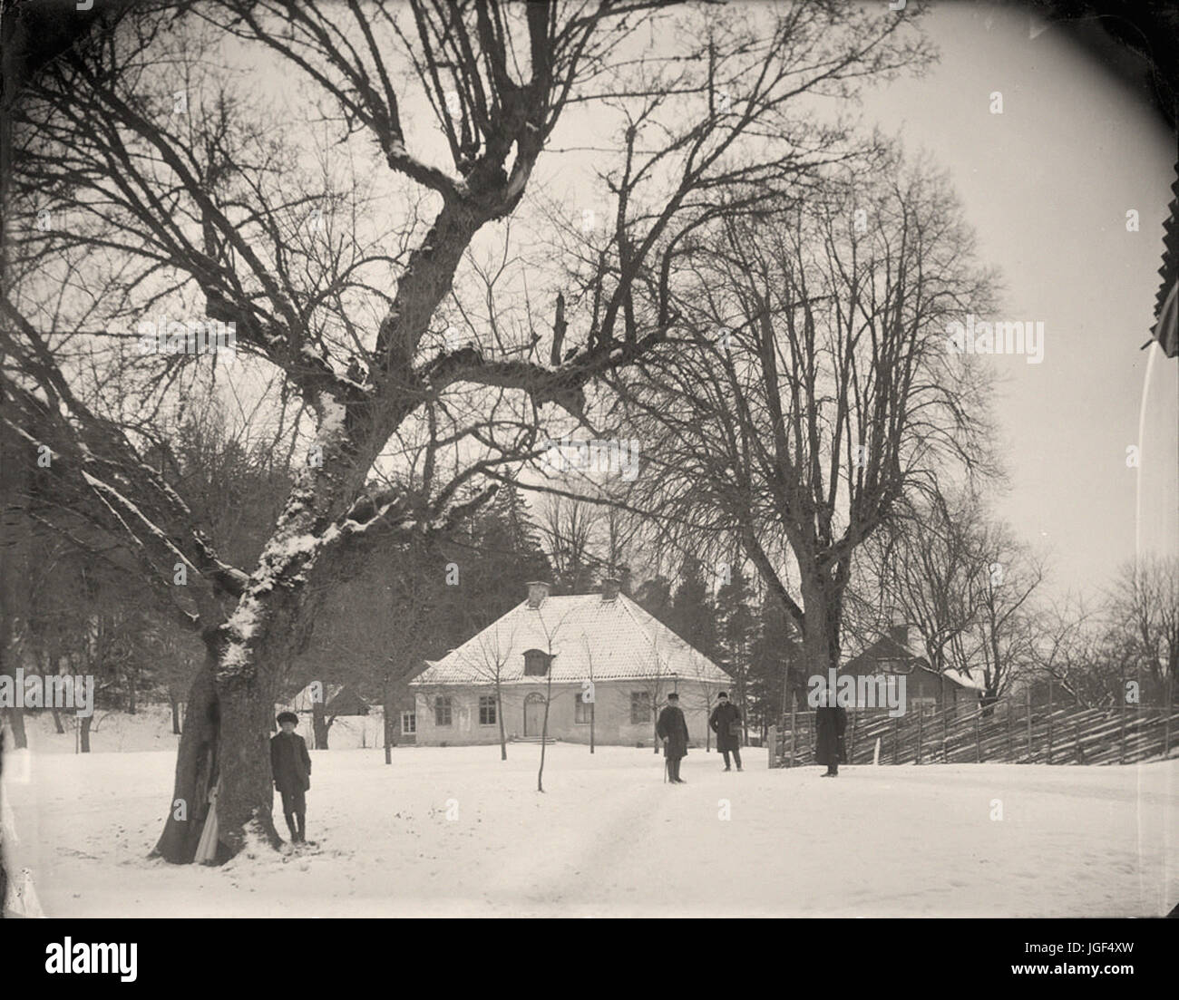 Carl Curman - Landhaus von Gustaf Cederstr u00f6m, Kungshamn, Alsike, Schweden Stockfoto