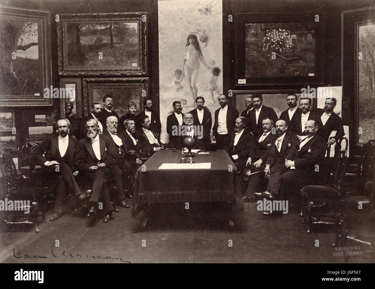 Carl Curman - die Königliche Schwedische Akademie der bildenden Künste, Stockholm, Schweden Stockfoto