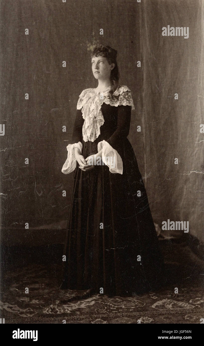 Carl Curman - unbekannte junge Frau auf einer Party Gesellschaft, Lysekil, Schweden Stockfoto