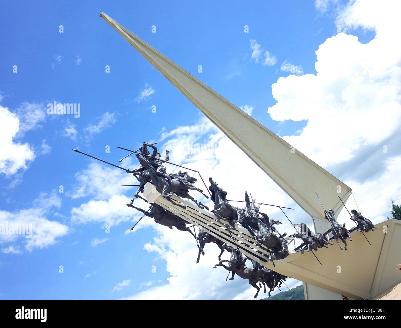 18. Juni 2017, PAIPA, Kolumbien - The Pantano de Vargas Denkmal erinnert sich an den entscheidenden Sieg über die Spanier die kolumbianischen Unabhängigkeit gesichert Stockfoto