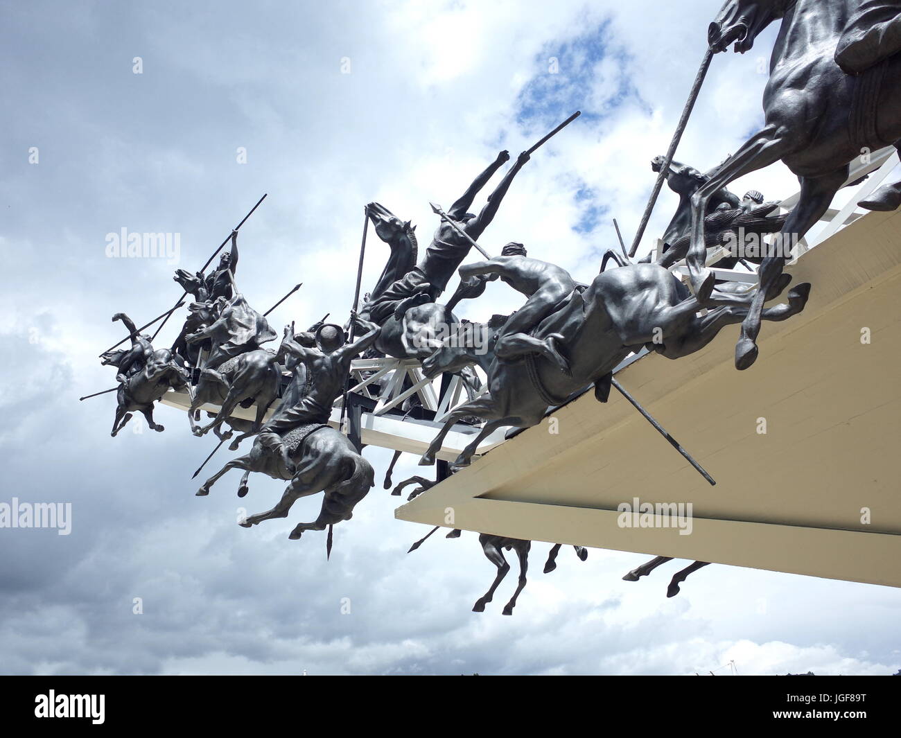 18. Juni 2017, PAIPA, Kolumbien - The Pantano de Vargas Denkmal erinnert sich an den entscheidenden Sieg über die Spanier die kolumbianischen Unabhängigkeit gesichert Stockfoto