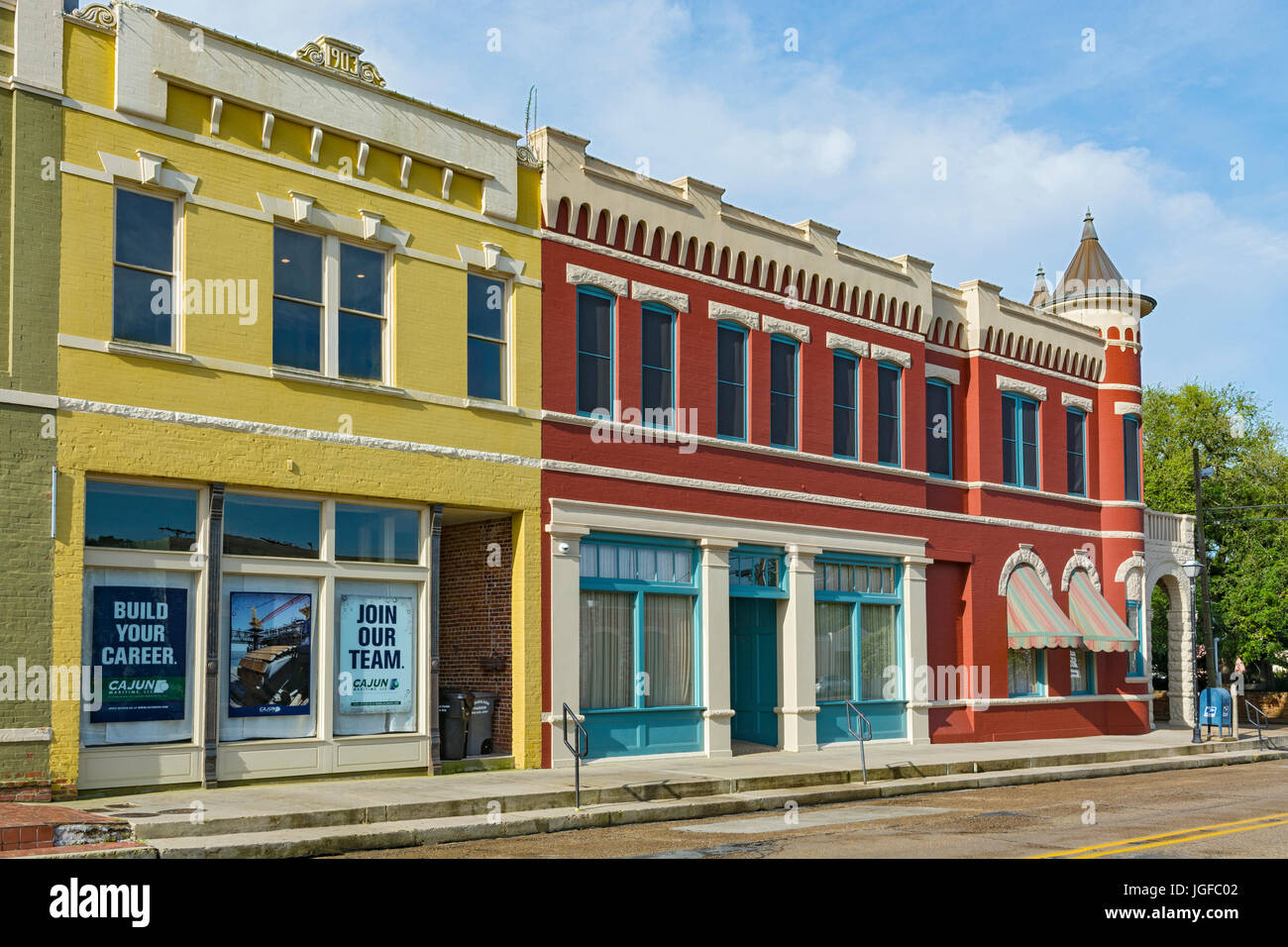 Louisiana, Abbeville, Vermilion Parish, die historische Altstadt, Concord Street Stockfoto