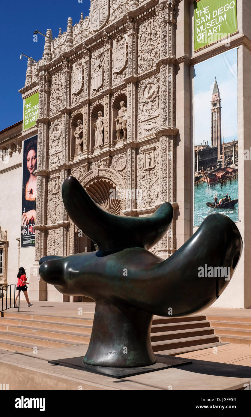 Solar Vogel, 1966, Joan Miro, die San Diego Museum of Art, Balboa Park, San Diego, Kalifornien Stockfoto