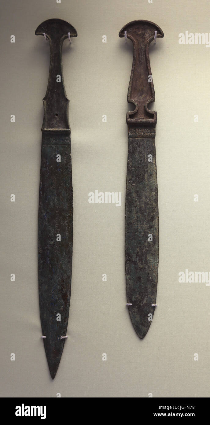 Bronze-Schwert aus der babylonischen Armee. c. 1100-900 v. Chr.. Luristan, West-Iran. British Museum. London. UK Stockfoto