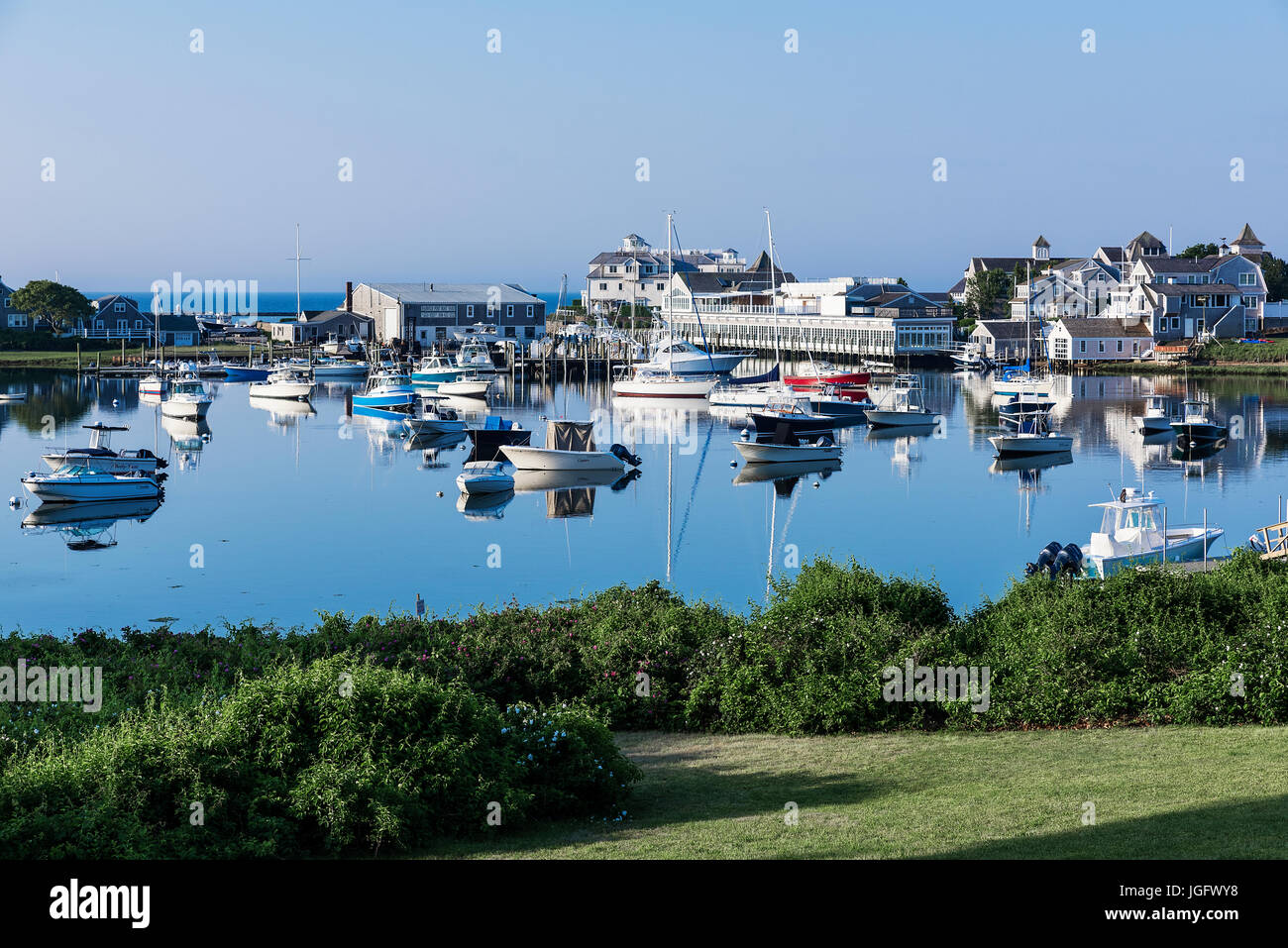 Wychmere Harbor, Harwich Hafen, Cape Cod, Massachusetts, USA. Stockfoto