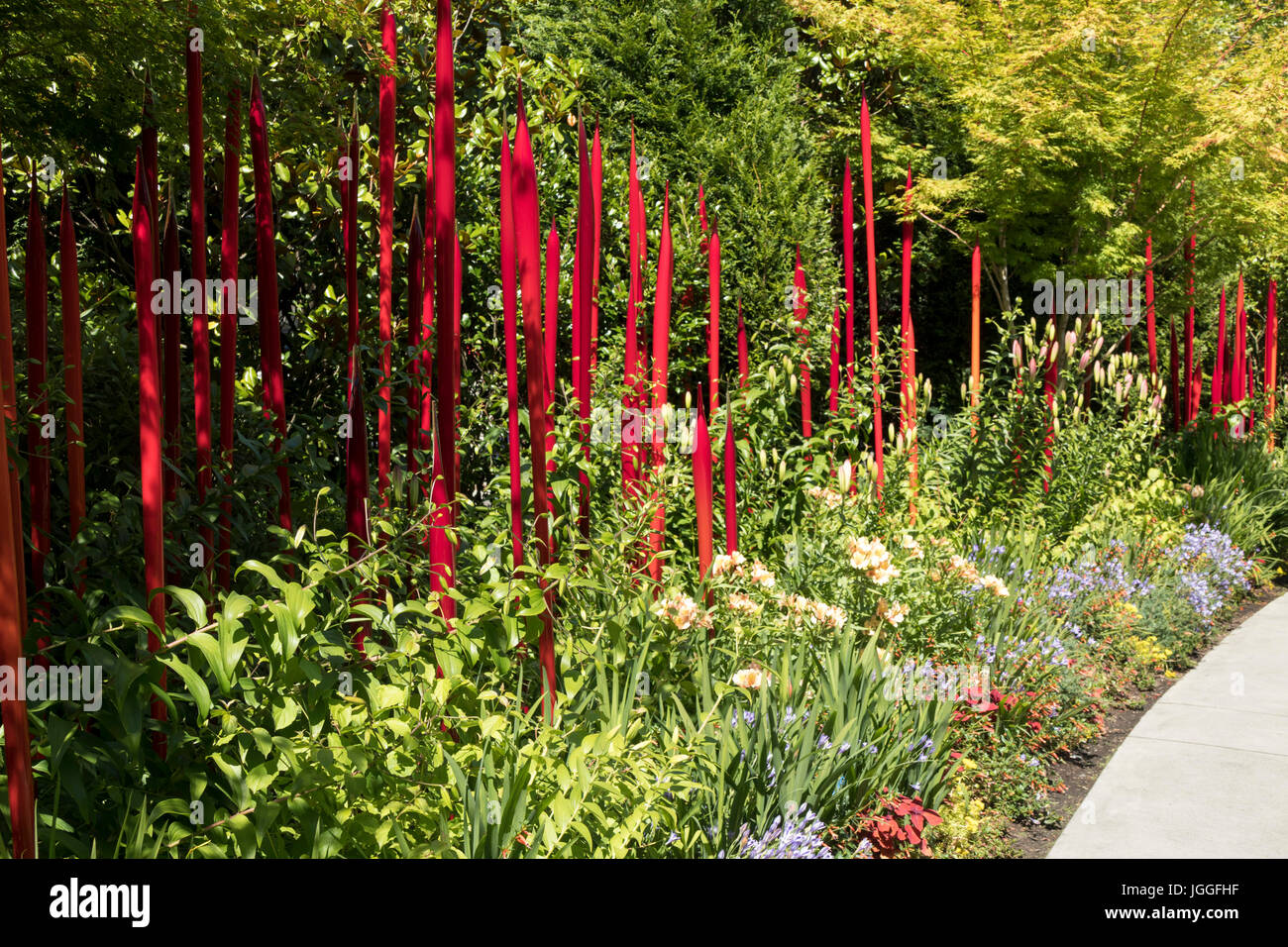 Chihuly Garten und Glas, Seattle Center, Washginton Zustand Stockfoto