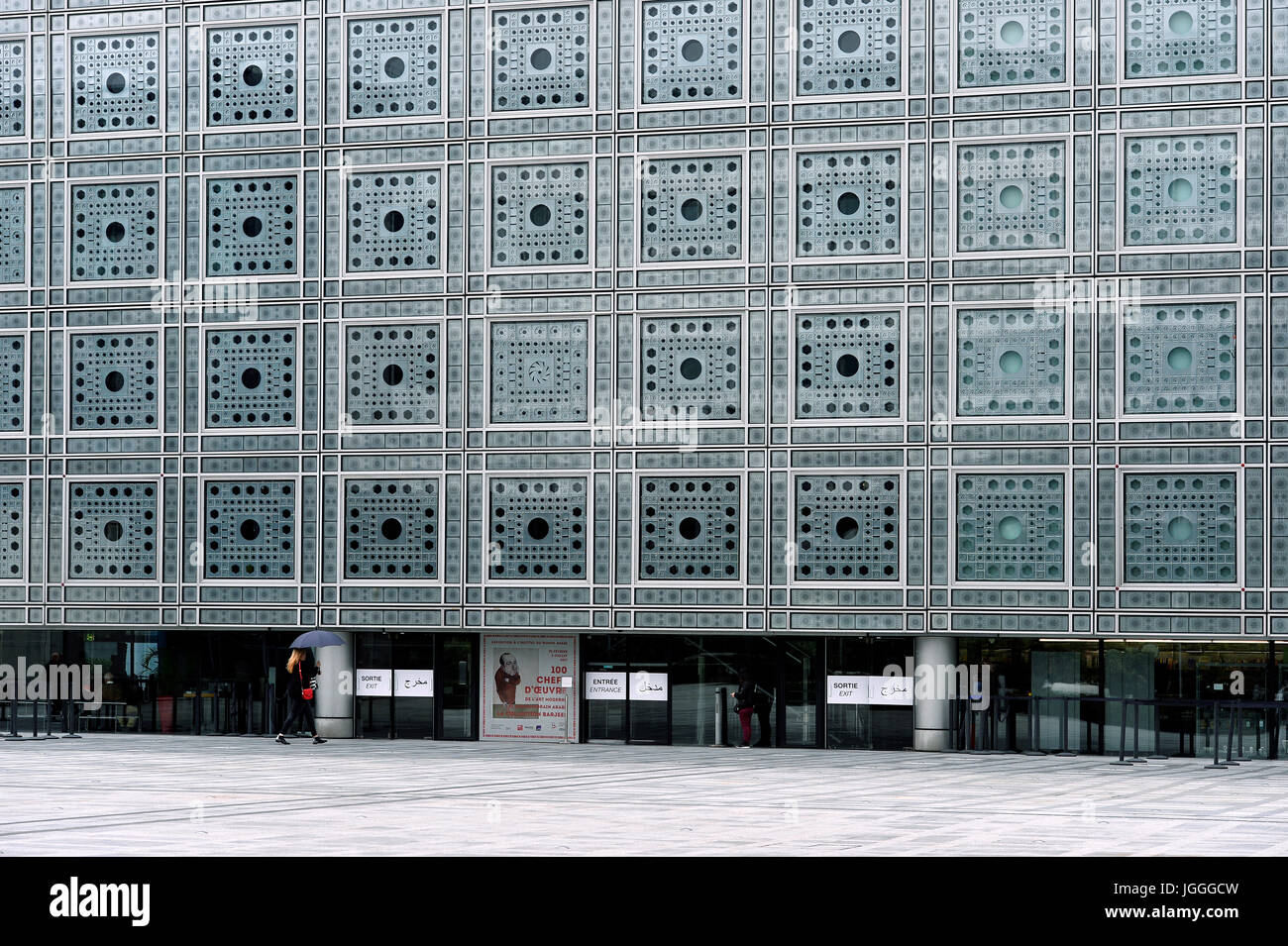 Institut du Monde Arabe, 1 Rue des Fossés Saint-Bernard, 75005 Paris, Frankreich Stockfoto