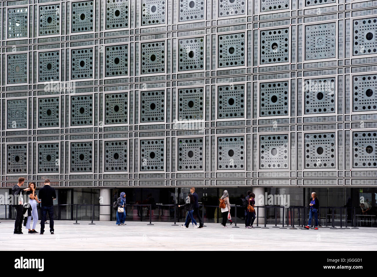 Institut du Monde Arabe, 1 Rue des Fossés Saint-Bernard, 75005 Paris, Frankreich Stockfoto