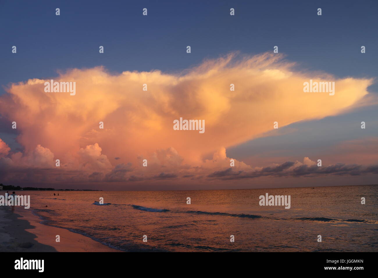 Blitz-Wolken 2017 4th of July Stockfoto