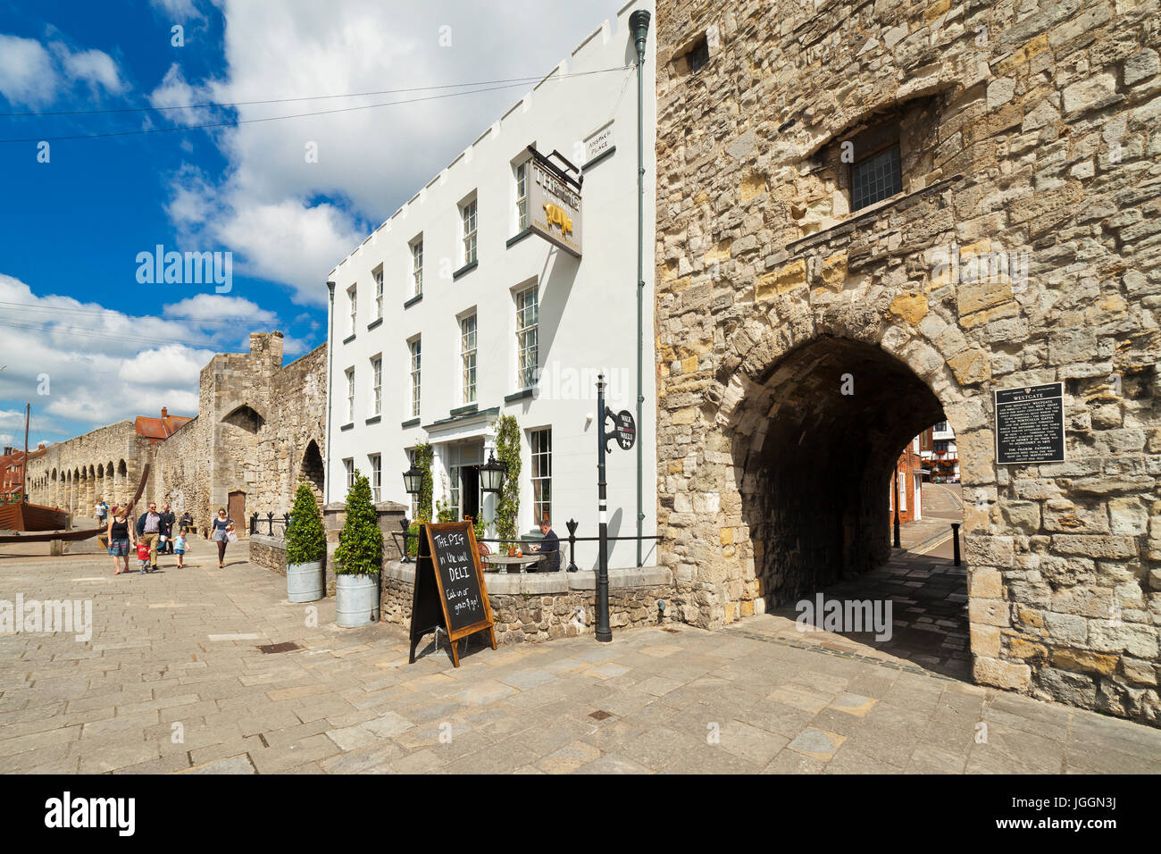 Westgate, westlichen Esplanade, Westgate, Southampton. Stockfoto