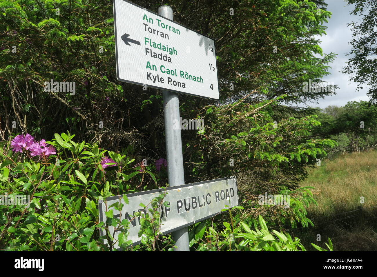 Der Weg zur Fladda Stockfoto