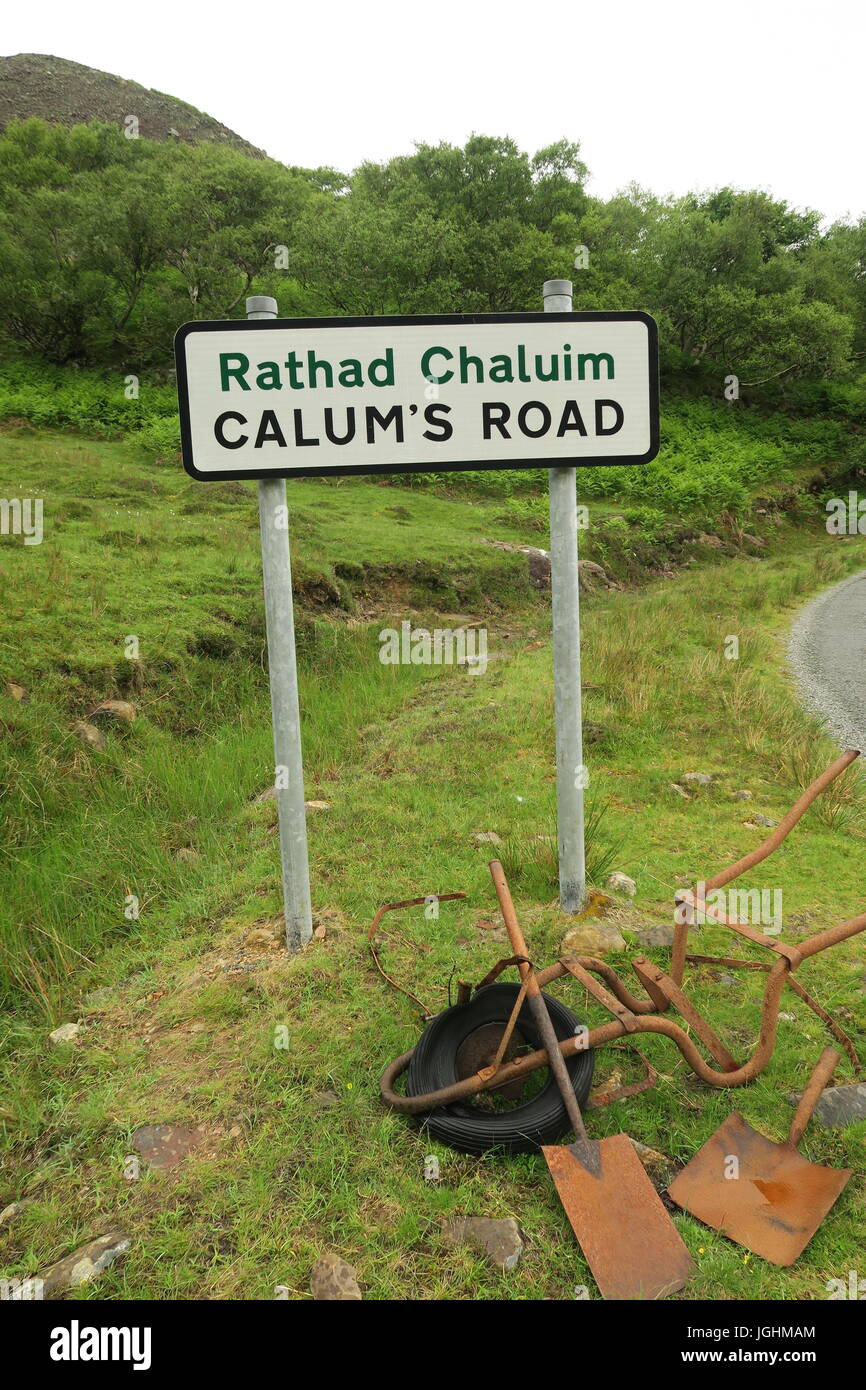 Calum's Road, Raasay, Hebriden, Schottland Stockfoto