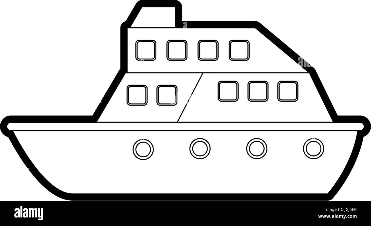 Schiff-Vektor-illustration Stock Vektor