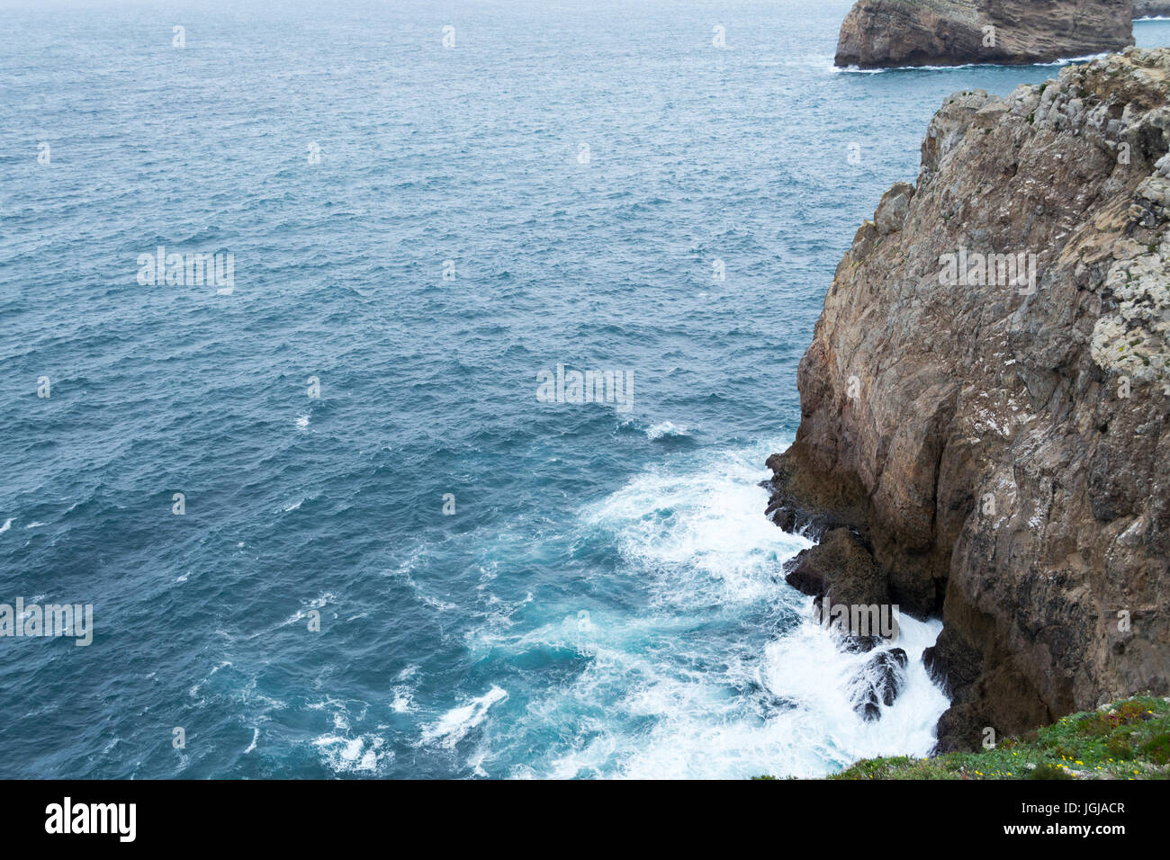 Cabo de Sao Vicente ist der südwestliche Zipfel von Europa Stockfoto