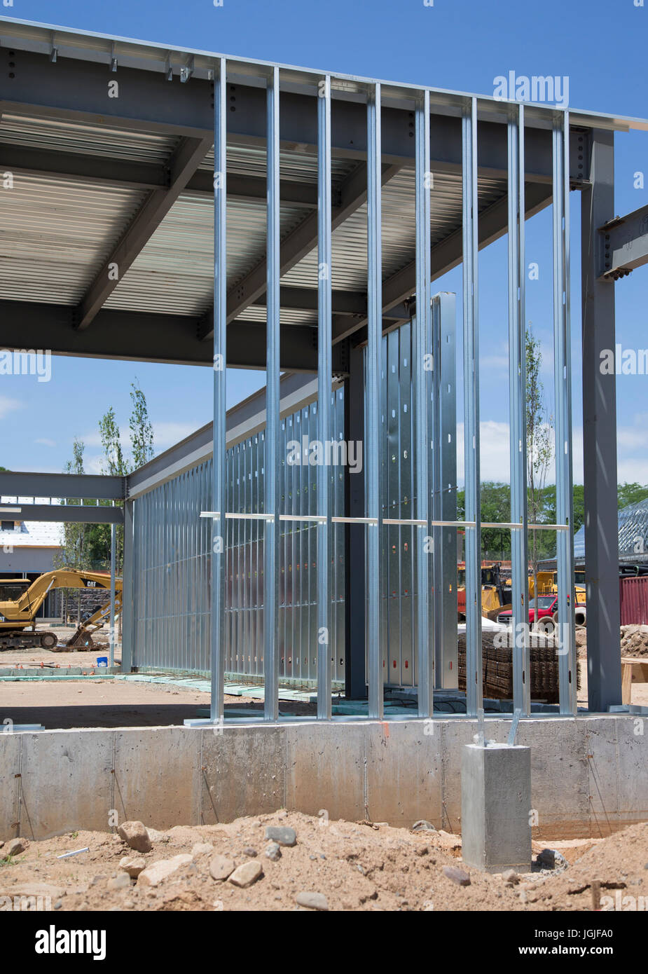 Eine Baustelle in Montvale, New Jersey Stockfoto