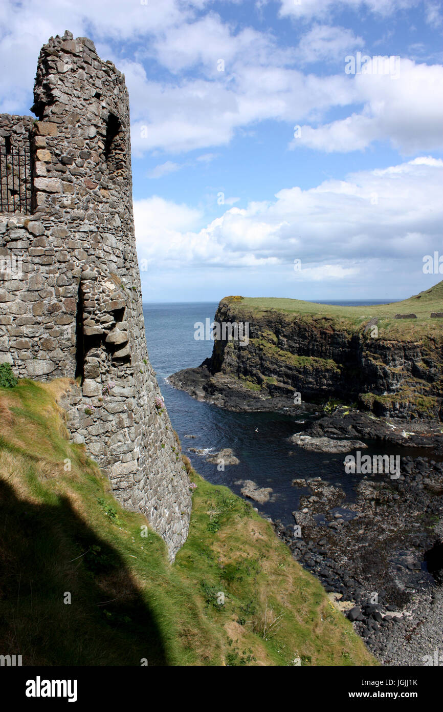 Dunluce Castle, Antrim, Nordirland Stockfoto