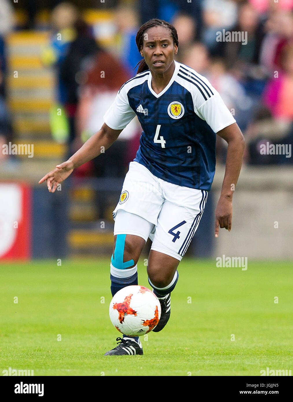 Ifeoma Dieke von Scotland Women beim Spiel der Internationalen Herausforderung im stark's Park, Kirkcaldy. DRÜCKEN SIE VERBANDSFOTO. Bilddatum: Freitag, 7. Juli 2017. Siehe PA Geschichte Fußball Schottland Frauen. Bildnachweis sollte lauten: Jeff Holmes/PA Wire. EINSCHRÄNKUNGEN: Die Nutzung unterliegt Einschränkungen. Nur für redaktionelle Zwecke. Kommerzielle Nutzung nur mit vorheriger schriftlicher Zustimmung der Scottish FA. Stockfoto