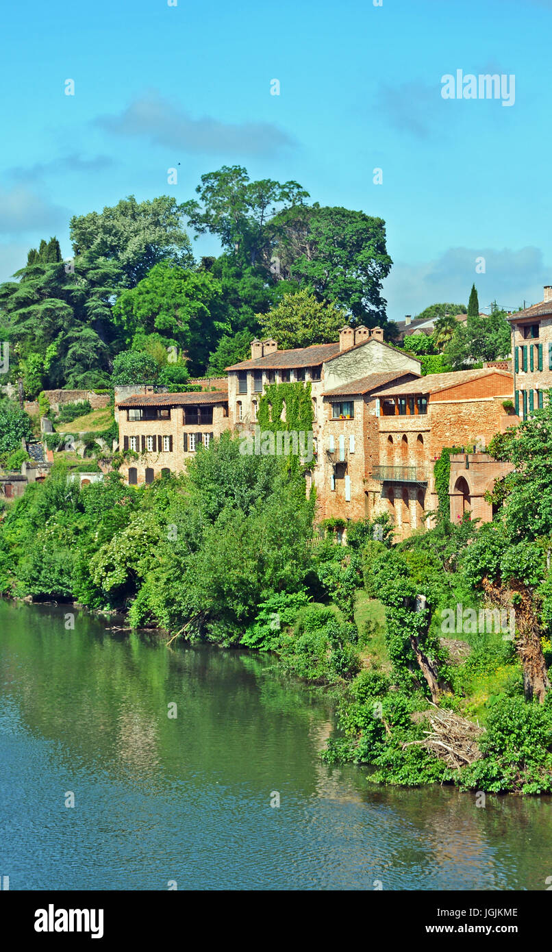 Der Fluss Tarn, Albi, Occitanie, Frankreich Stockfoto