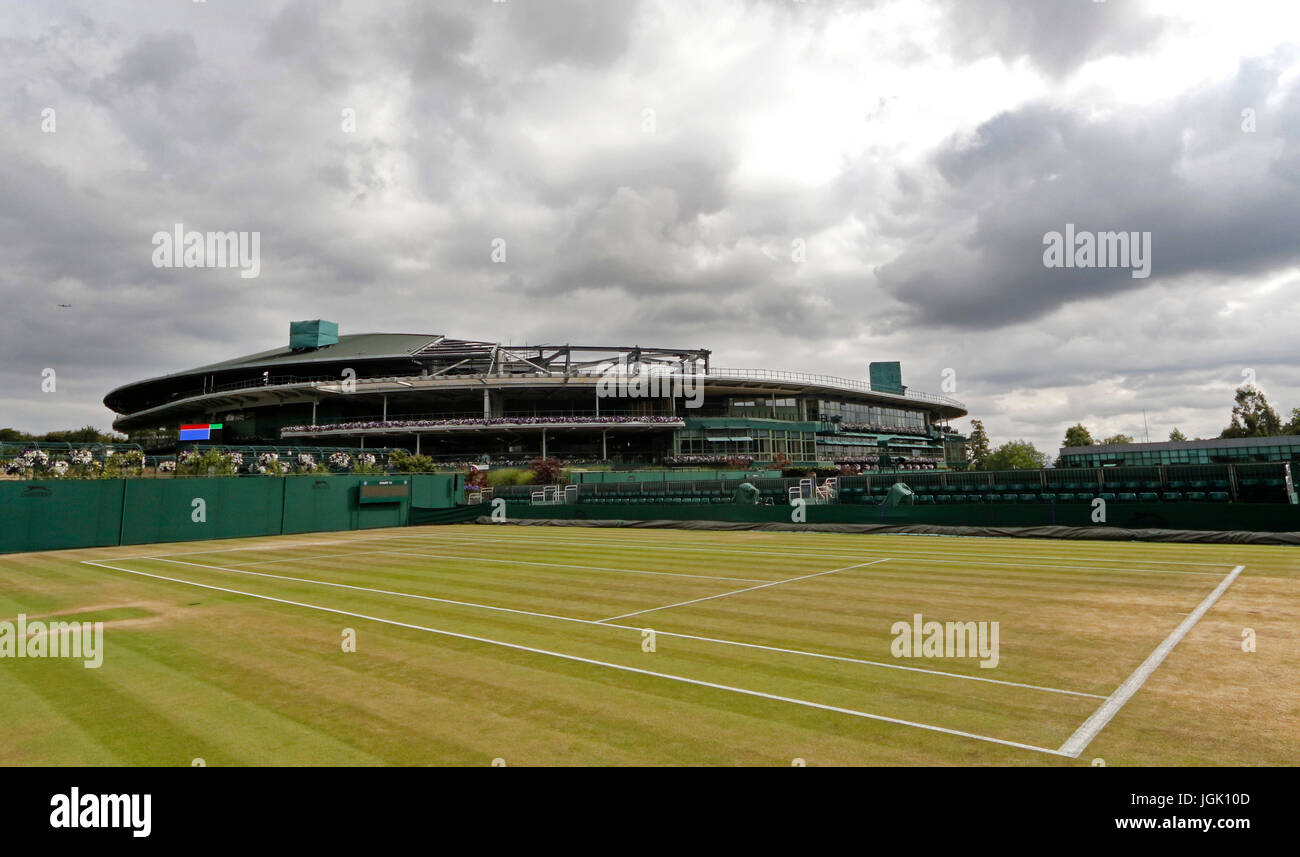 Hof 14, Hof 1, die Wimbledon Championships 2017, die Wimbledon Championships 2017, 2017 Stockfoto
