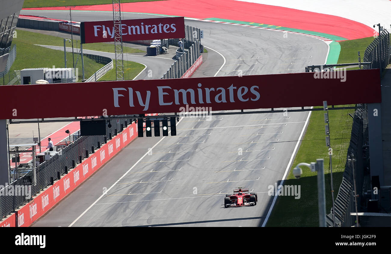 07.07.2017, red-bull-ring, Spielberg, Formel 1 Großer Preis von Österreich 2017, 06.07. - 09.07.2017 im Bild, Kimi Räikkönen (Fin #7), Scuderia Ferrari Foto: Cronos/Hasan bratic Stockfoto