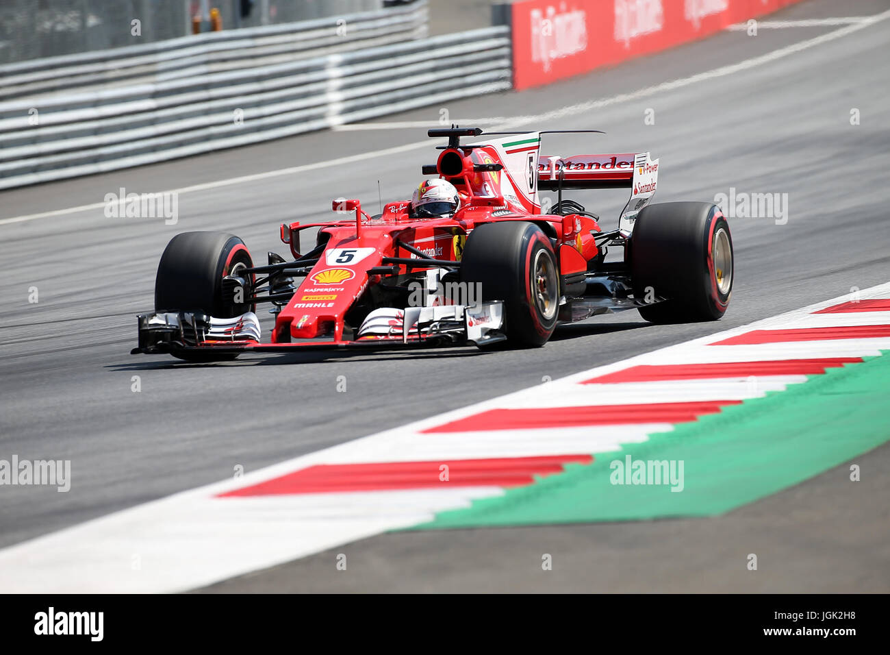 07.07.2017, red-bull-ring, Spielberg, Formel 1 Großer Preis von Österreich 2017, 06.07. - 09.07.2017, im Bild Sebastian Vettel (GER #5), Scuderia Ferrari Foto: Cronos/Hasan bratic Stockfoto
