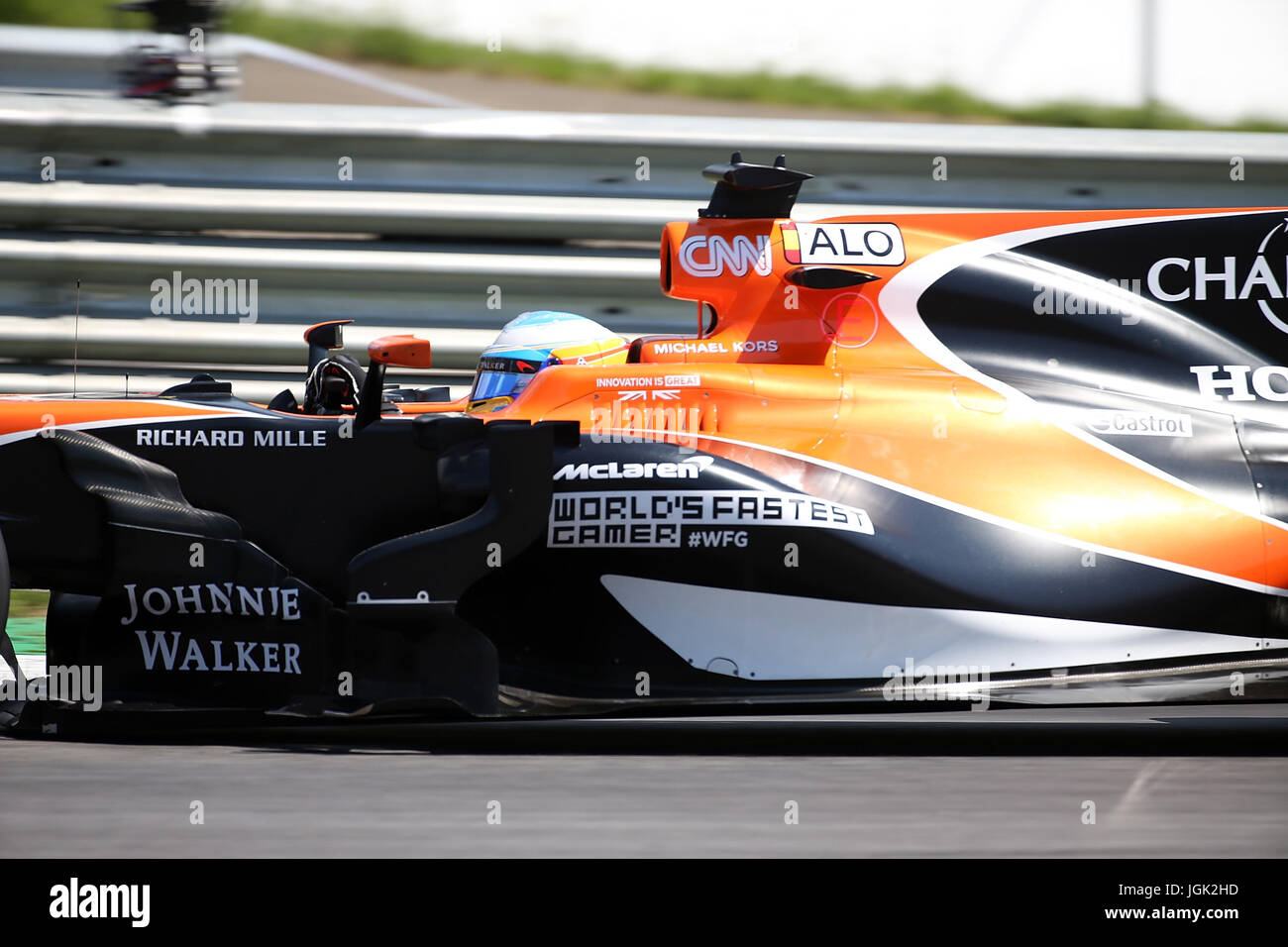 07.07.2017, red-bull-ring, Spielberg, Formel 1 Großer Preis von Österreich 2017, 06.07. - 09.07.2017, im Bild Fernando Alonso (Spa #14), Mclaren honda Foto: Cronos/Hasan bratic Stockfoto
