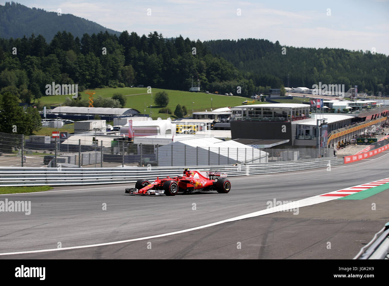 07.07.2017, red-bull-ring, Spielberg, Formel 1 Großer Preis von Österreich 2017, 06.07. - 09.07.2017 im Bild, Kimi Räikkönen (Fin #7), Scuderia Ferrari Foto: Cronos/Hasan bratic Stockfoto