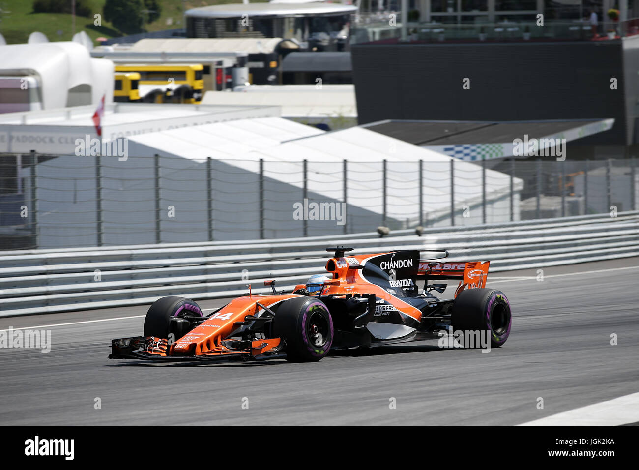 07.07.2017, red-bull-ring, Spielberg, Formel 1 Großer Preis von Österreich 2017, 06.07. - 09.07.2017, im Bild Fernando Alonso (Spa #14), Mclaren honda Foto: Cronos/Hasan bratic Stockfoto