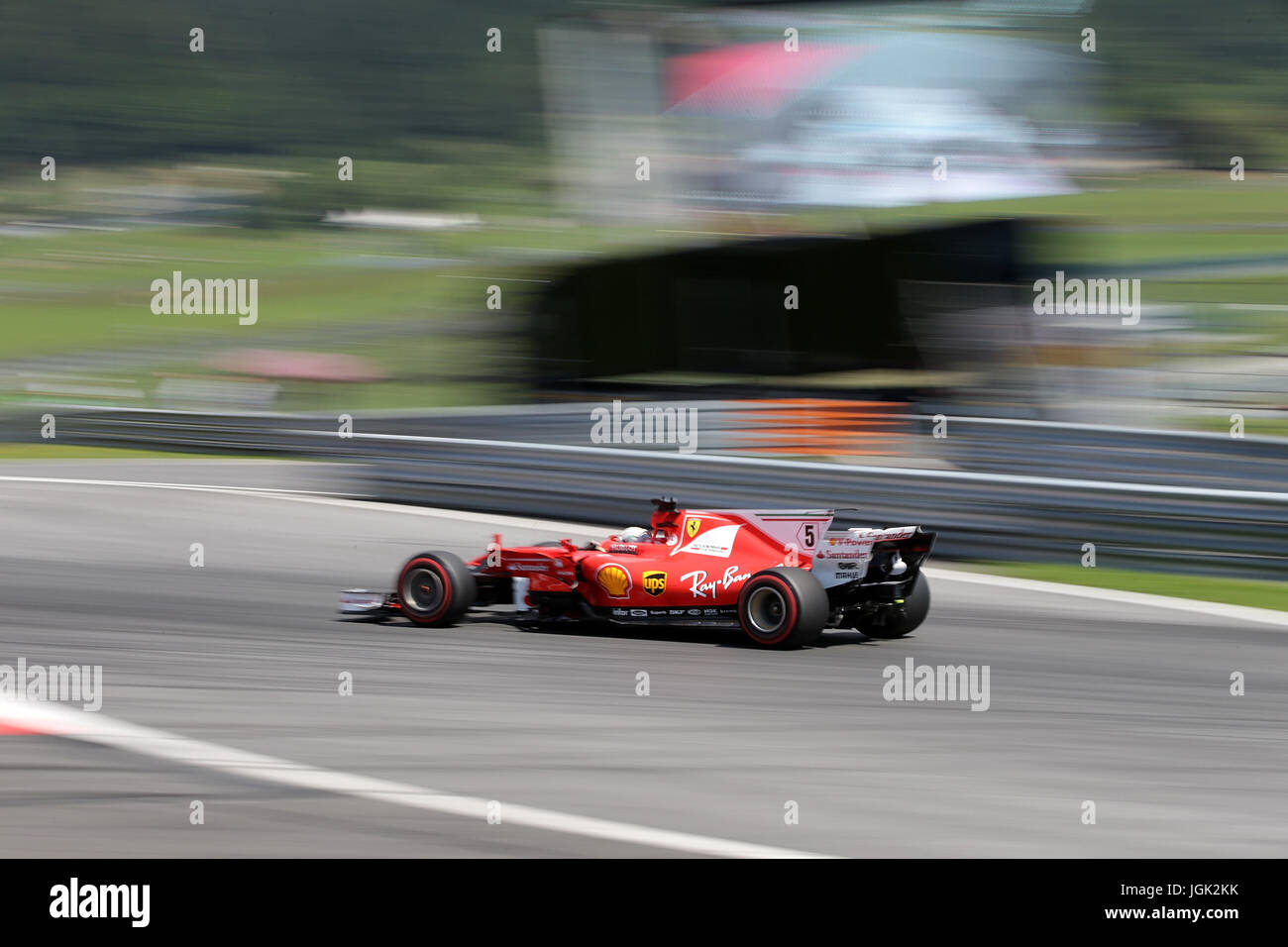 07.07.2017, red-bull-ring, Spielberg, Formel 1 Großer Preis von Österreich 2017, 06.07. - 09.07.2017, im Bild Sebastian Vettel (GER #5), Scuderia Ferrari Foto: Cronos/Hasan bratic Stockfoto