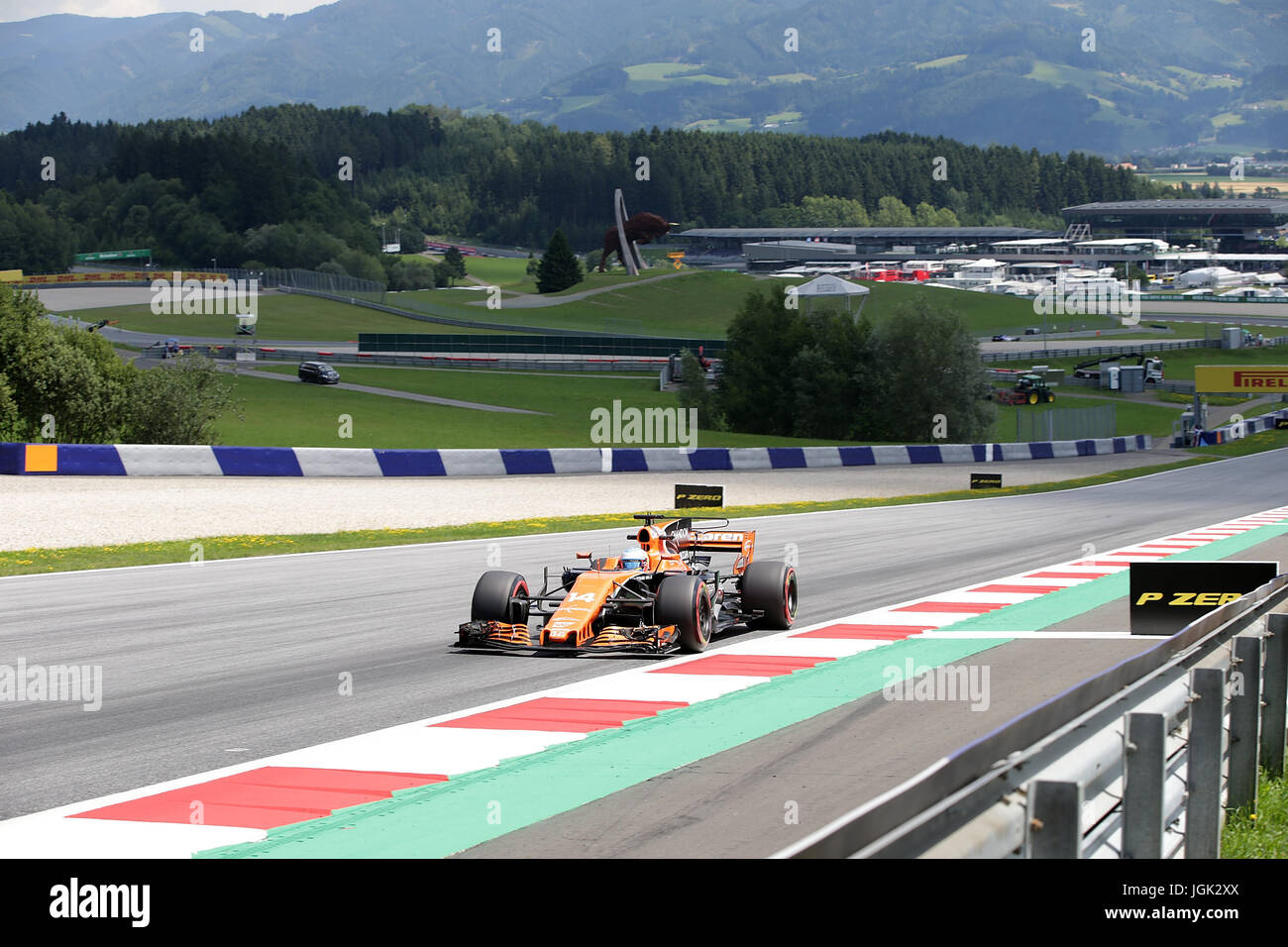 07.07.2017, red-bull-ring, Spielberg, Formel 1 Großer Preis von Österreich 2017, 06.07. - 09.07.2017, im Bild Fernando Alonso (Spa #14), Mclaren honda Foto: Cronos/Hasan bratic Stockfoto