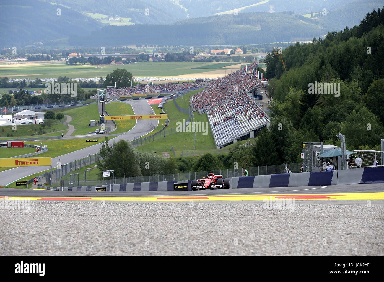 07.07.2017, red-bull-ring, Spielberg, Formel 1 Großer Preis von Österreich 2017, 06.07. - 09.07.2017, im Bild Sebastian Vettel (GER #5), Scuderia Ferrari Foto: Cronos/Hasan bratic Stockfoto