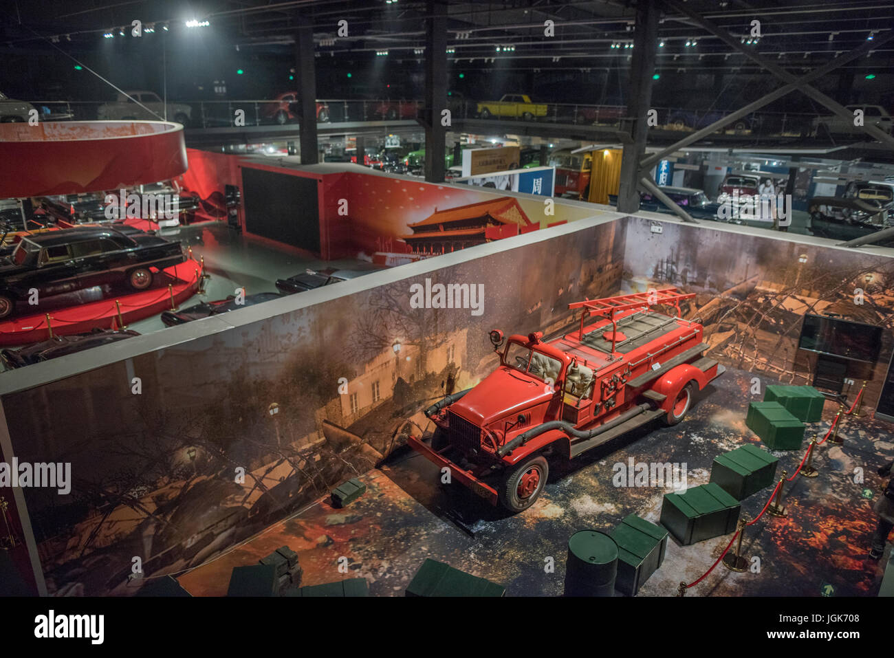 Luo Wenyou's Auto Ausstellung in Peking Stockfoto