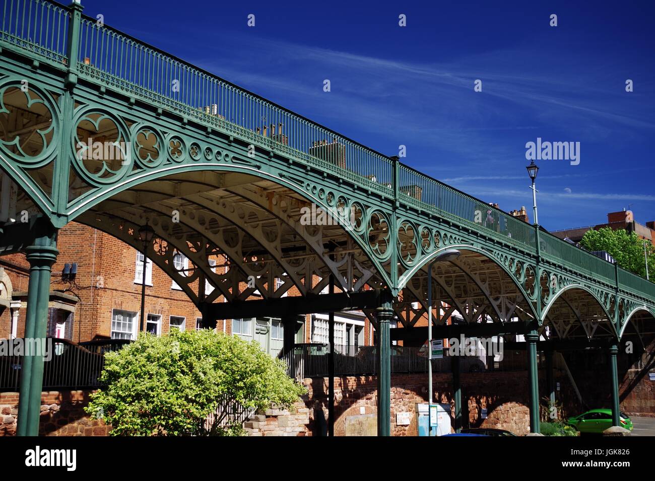 Die Eisenbrücke. Exeter, Devon, UK. Juli 2017. Stockfoto