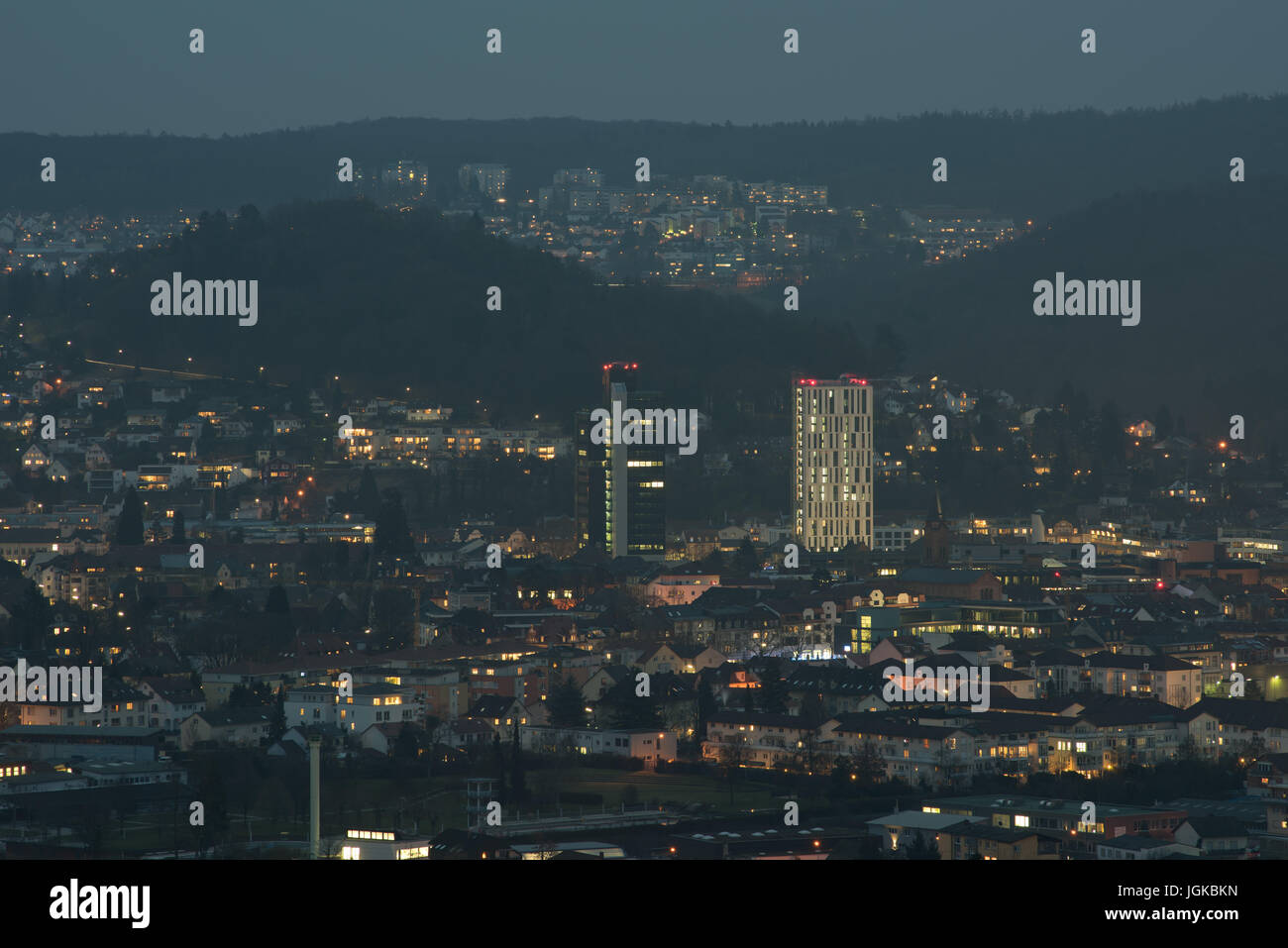 Lörrach-Nacht Stockfoto